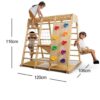 طقم ألعاب خشبي داخلي للأطفال – طقم نشاط وتسلق مونتيسوري