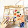 طقم ألعاب خشبي داخلي للأطفال – طقم نشاط وتسلق مونتيسوري
