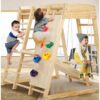طقم ألعاب خشبي داخلي للأطفال – طقم نشاط وتسلق مونتيسوري