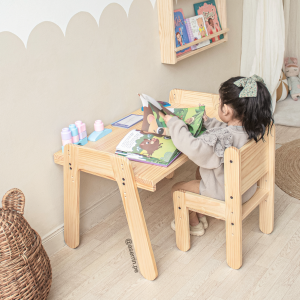 طقم طاولة وكرسي للأطفال مونتيسوري – Oslo قابل للتعديل