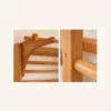 سلم سويدي خشبي جداري للأطفال والكبار – جيم منزلي موفر للمساحة